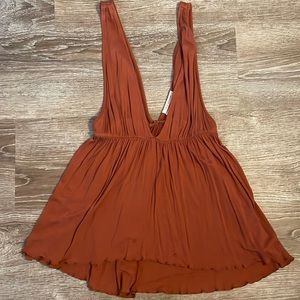 Urban Outfitters Deep Cut Tank Top